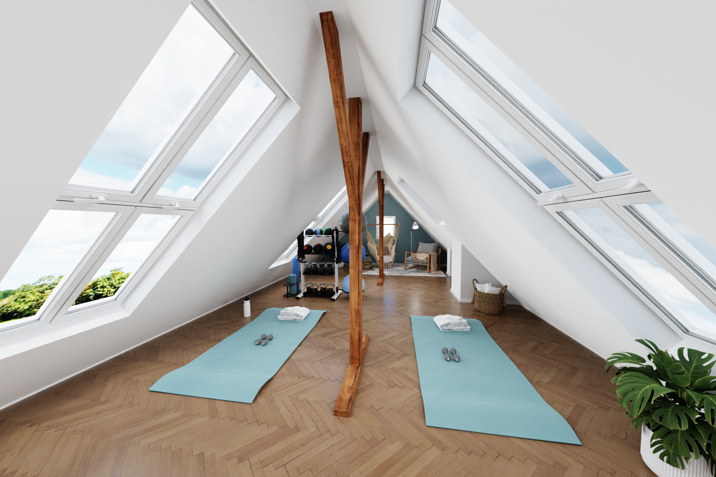 Yogazimmer nachher